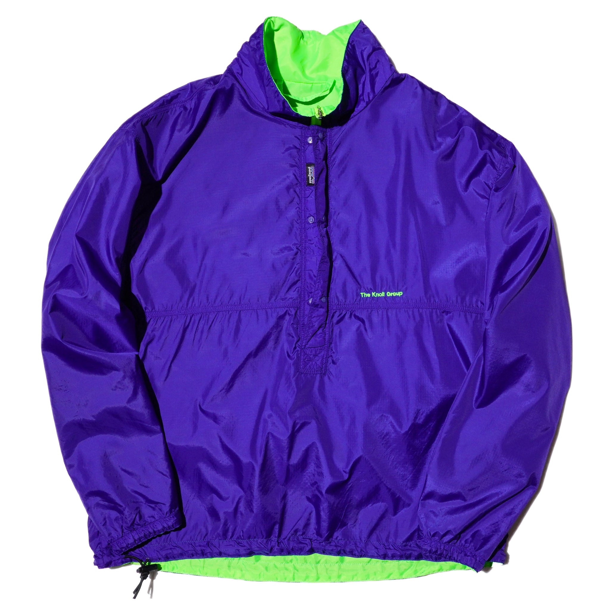 PATAGONIA 90s NYLON REVERSIBLE WINDBREAKER PULLOVER (THE KNOLL GROUP ...