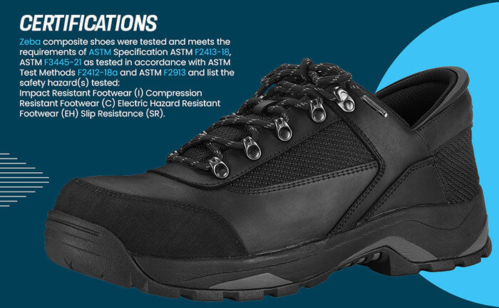 Zeba Steel Toe Certifications