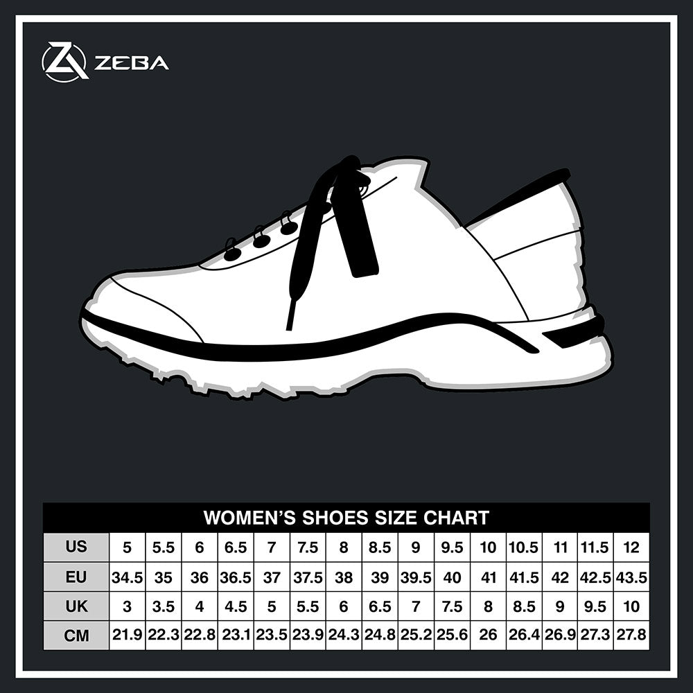 Zeba Women's Size Chart