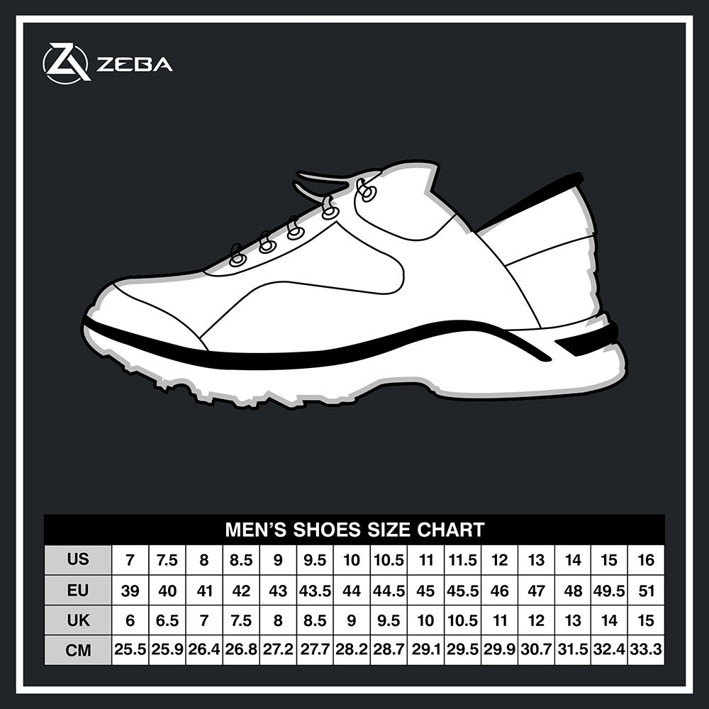 Zeba Men's Size Chart