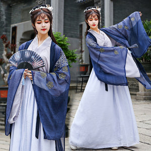 Women Hanfu Chinese Traditional Folk Costume Girl Han Dynasty Dance We ...
