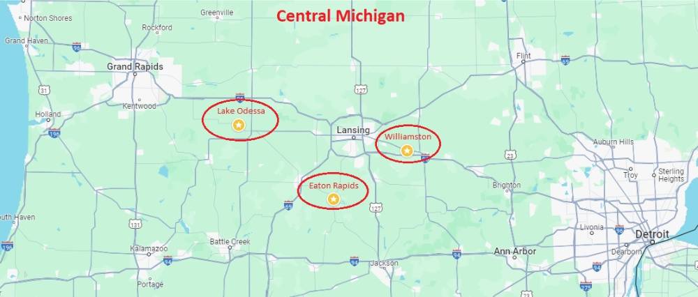 map of central michigan state