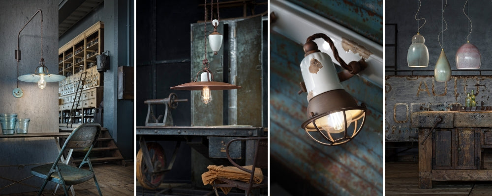 Retro, loft, industrial és vintage stílusú lámpák