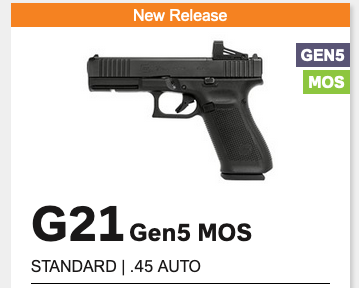 glock g21 gen5 mos