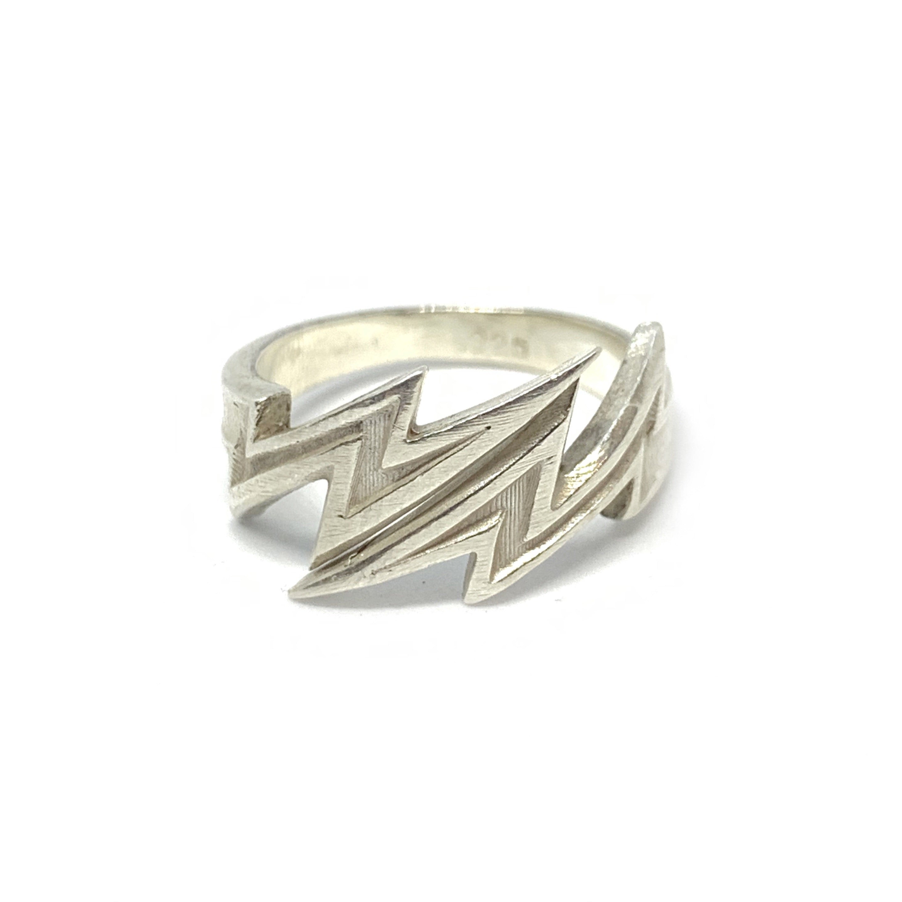 Handcrafted Sterling Silver | Lightning Bolt Ring | SEAMS Jewelry