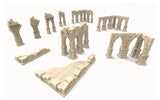 The Ruined Stone City 6x4" Table Set