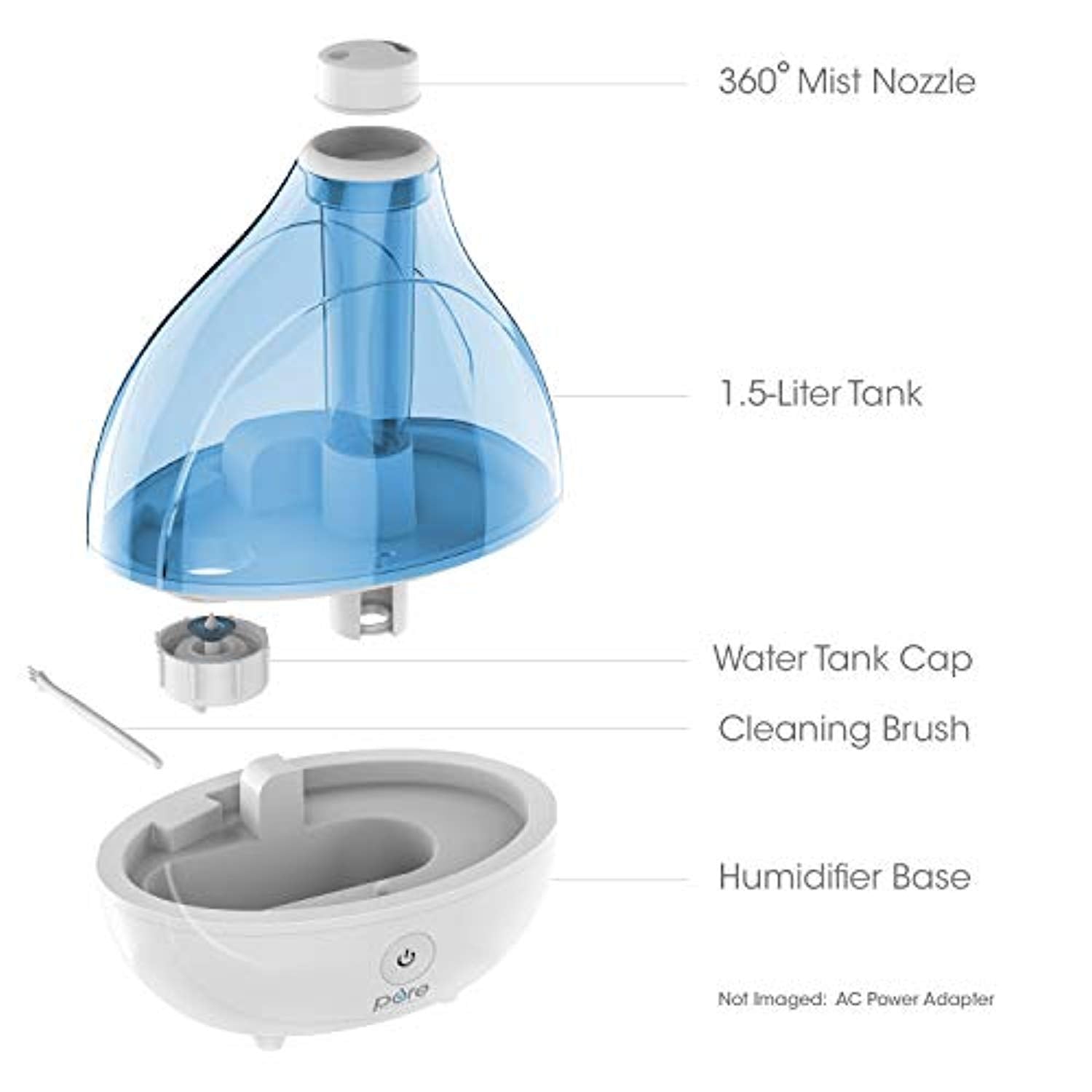 Mistaire ultrasonic cool mist humidifier