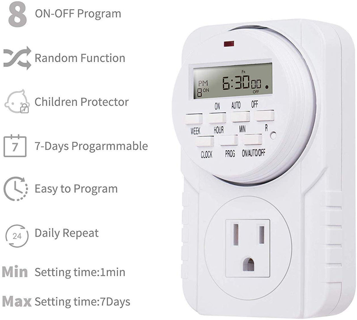 Best Smart Digital Programmable Outlet Timer for Grow Room