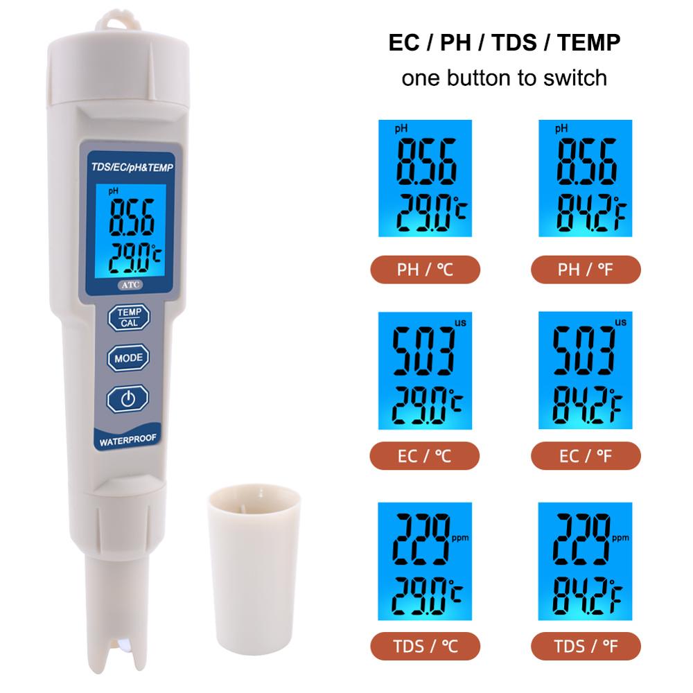 ECO Farm 4 in 1 PH/TDS/EC/Temperature Tester Meter for Sale ...