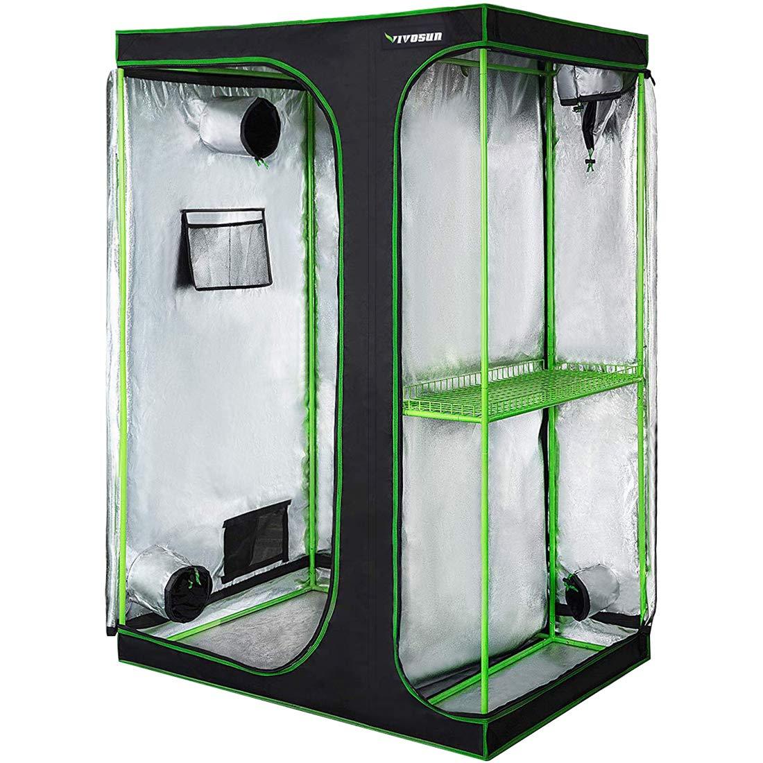 Vivosun 2 In 1 Indoor Grow Tent For Mylar Hydroponic And Soil Growpackage Com