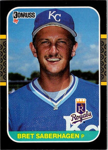 1987 Donruss #132 Bret Saberhagen - NM-MT Kansas City Royals