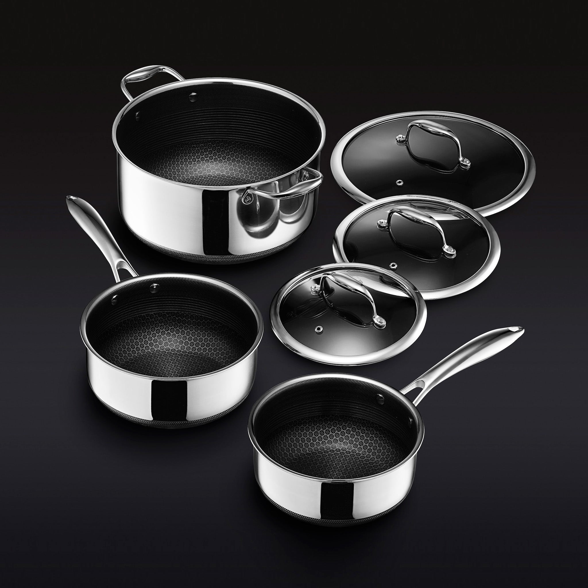 Denmark 10-Piece Monaco Aluminum Cookware Set - White
