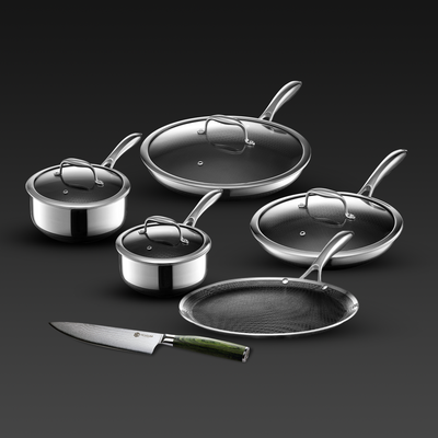 14 HexClad Hybrid Pan with Lid – HexClad Cookware