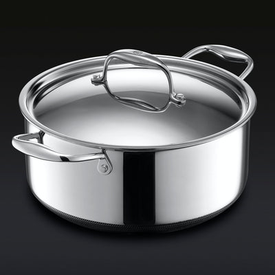 HexClad 7 Quart Hybrid Saute Pan, Nonstick Chicken Fryer