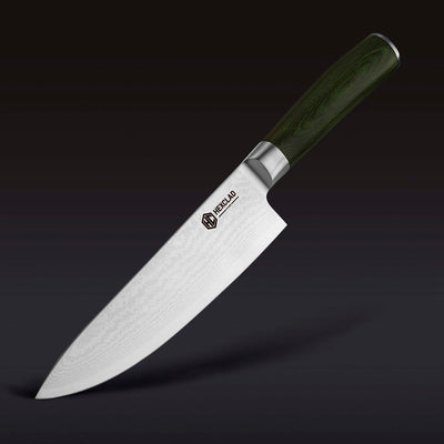 Bread Knife 8 inch by Oxford Chef - Best Quality Serrated Damascus