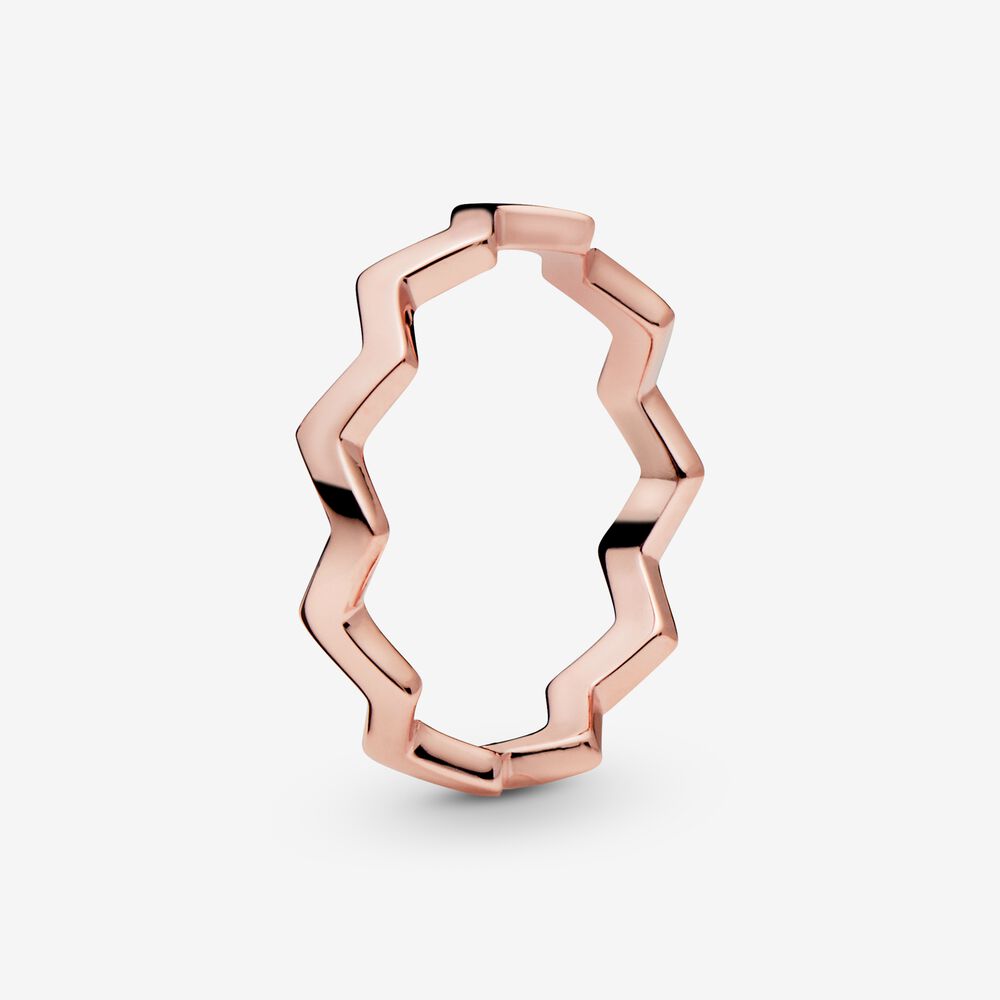 pandora zigzag ring rose gold