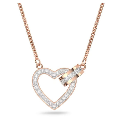 Lilia Y necklace, Butterfly, Pink, Rose gold-tone plated