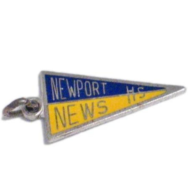 Newport News School Pennant Charm Sterling Vintage Jewelry Online Blingschlingers Jewelry