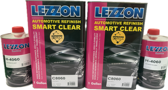 2 kits of Lezzon Smart Clear Coat 8060 TWO GALLON Kit 4:1 with Hardener