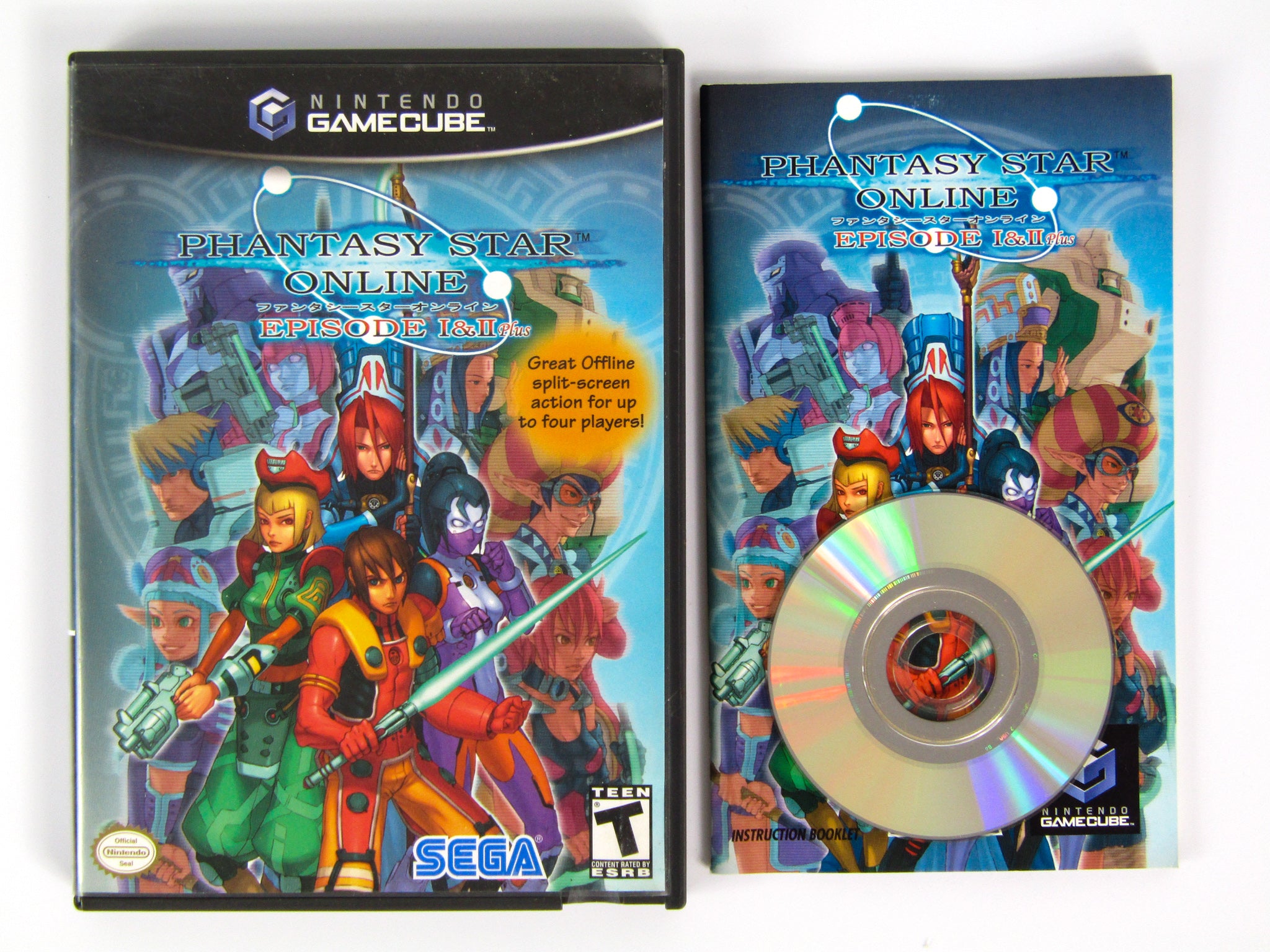 Phantasy Star Online Episode I Ii Plus Nintendo Gamecube Retromtl