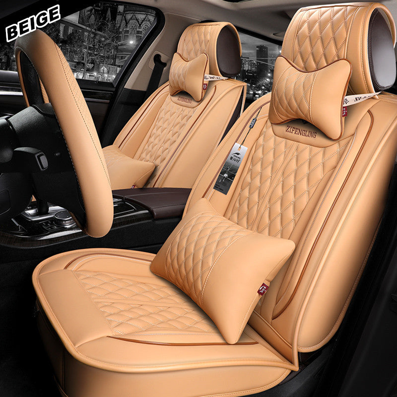 Full Set Leather Car Seat Cover Luxury Car Interior