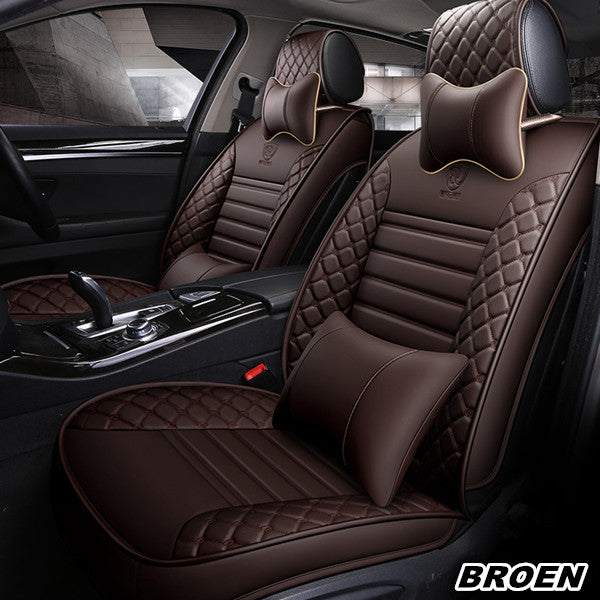 leather car seat and stroller
