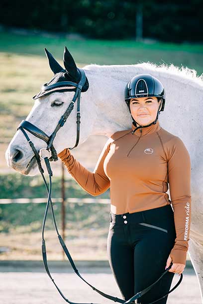 Slimline Technical Equestrian Sports Bra - Equiluxe Tack  Cute workout  outfits, Riding outfit, Form fitting clothes