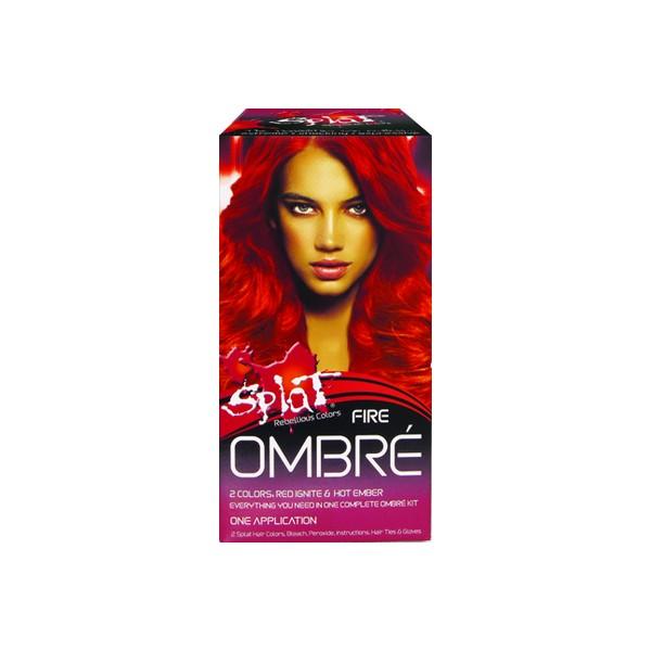 Splat Hair Color Ombre Fire Fire Red Hot Ember Heauty Shop