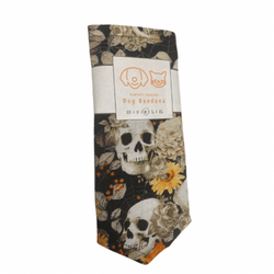 Pawfect Threadz Tie Bandana Floral Skulls