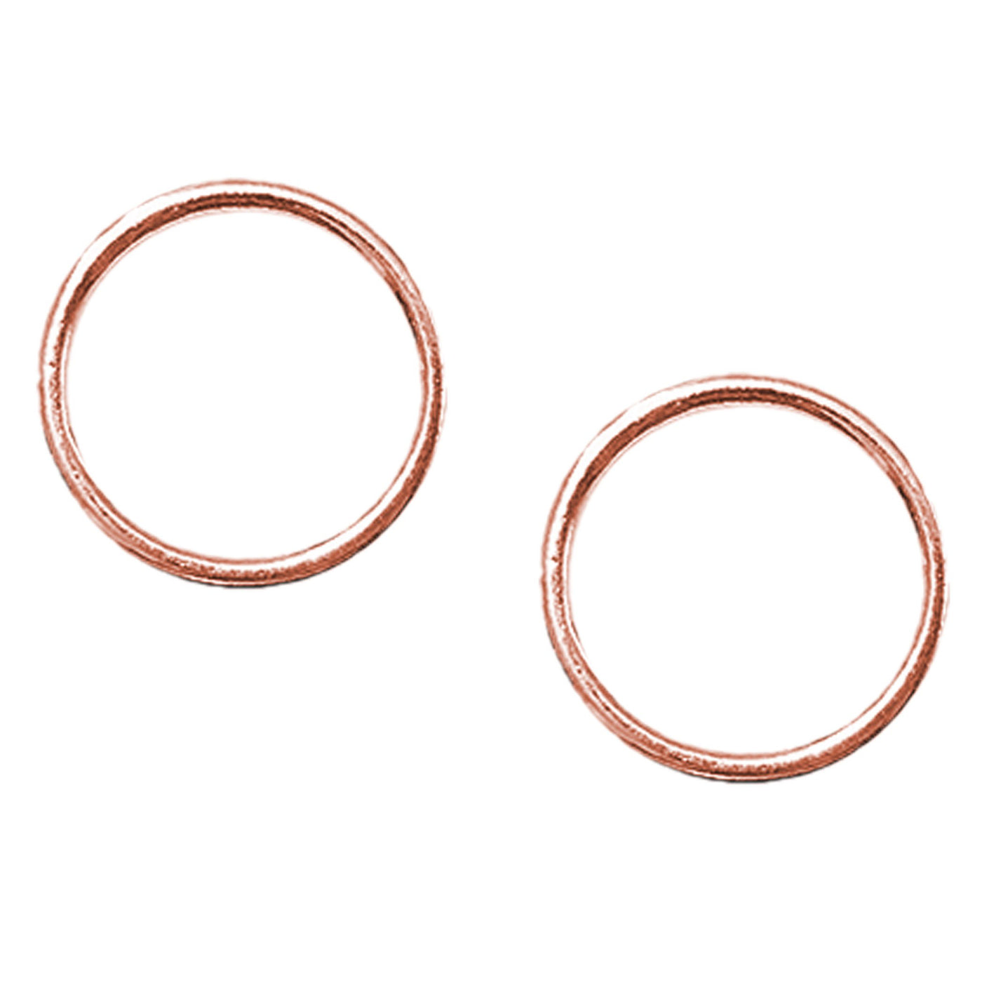 Set of 2 Rings OR 2 Sliders in Rose Gold– 1/4