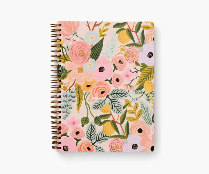 2024 Flores 12-Month Softcover Spiral Planner - Magnolia