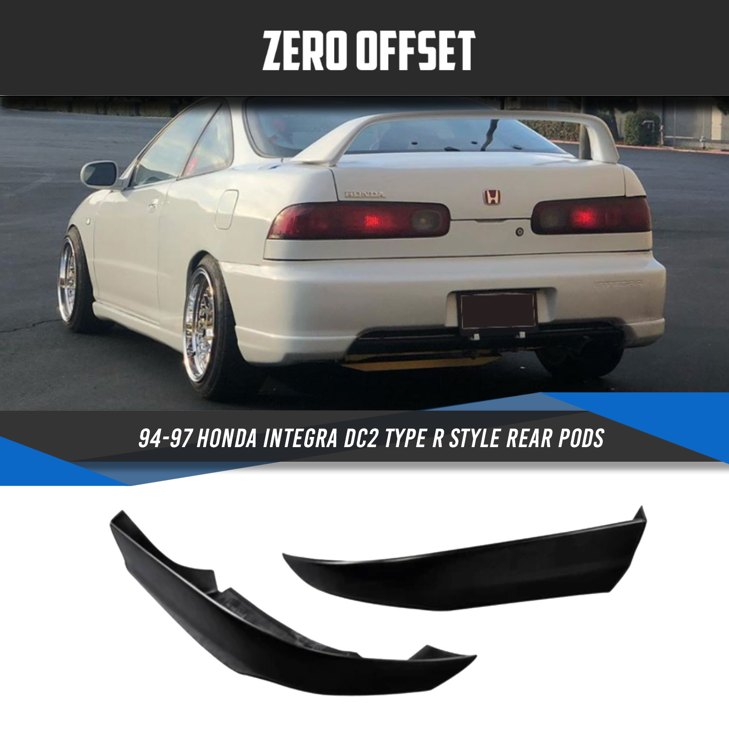 9497 Honda Integra DC2 Type R Style Rear Pods