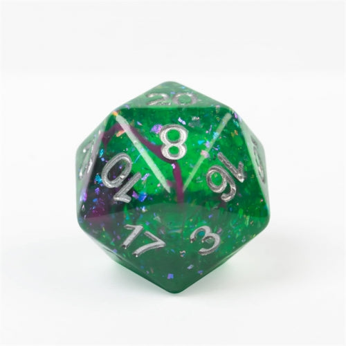 d20 bath bomb with dice