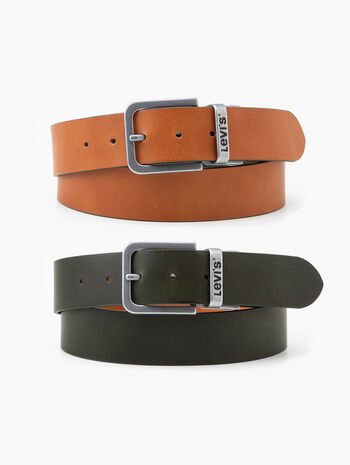 levi's tan leather belt