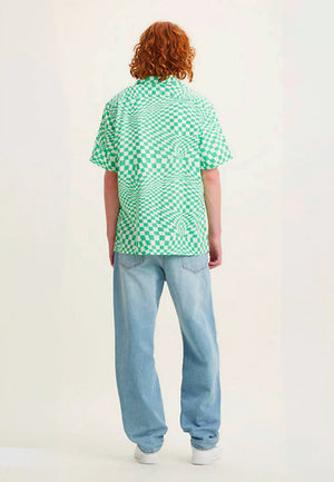 Levis The Sunset Camp Shirt in Trippy Check Green – Shed Boutique Fashion