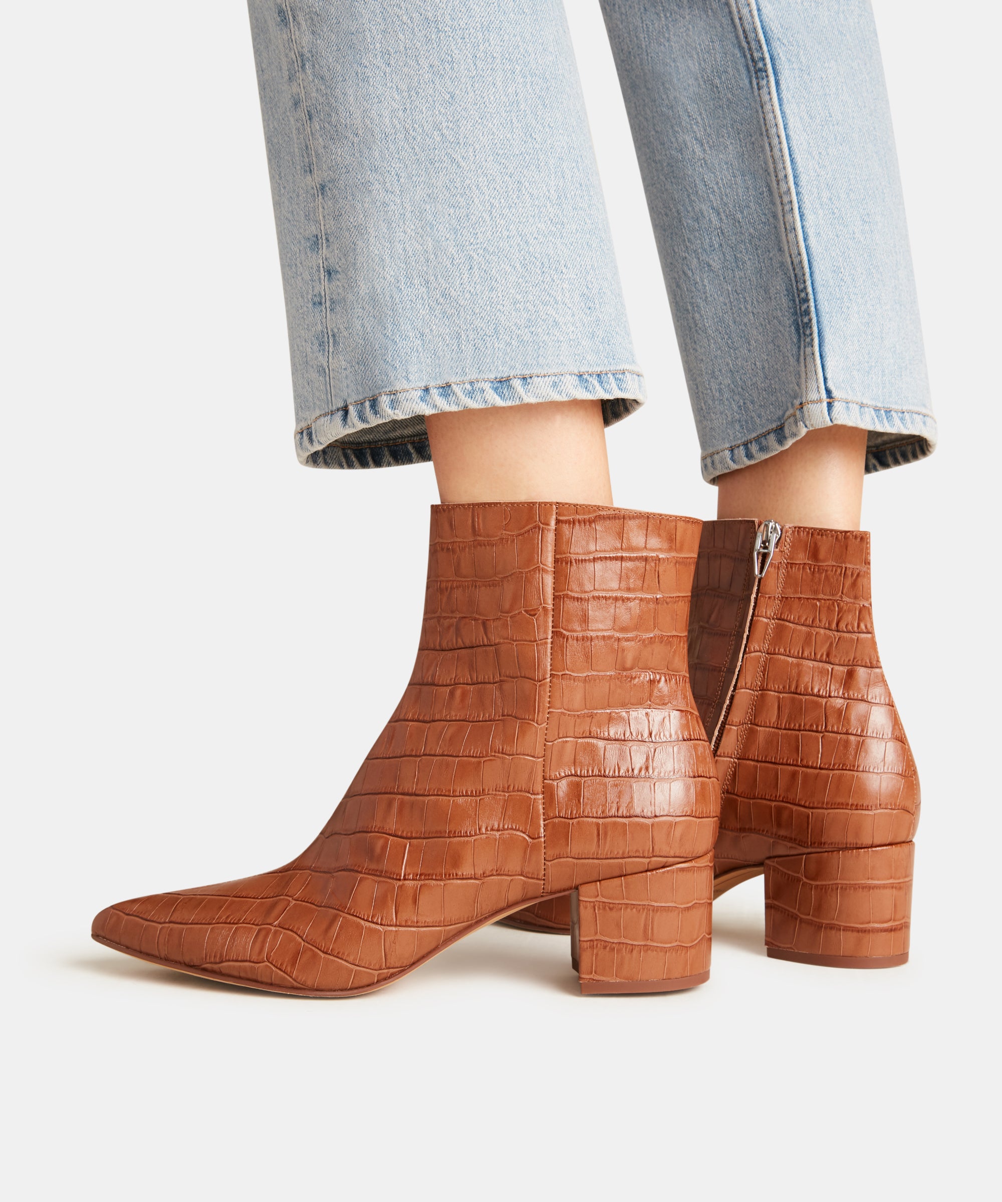 dolce vita cognac booties