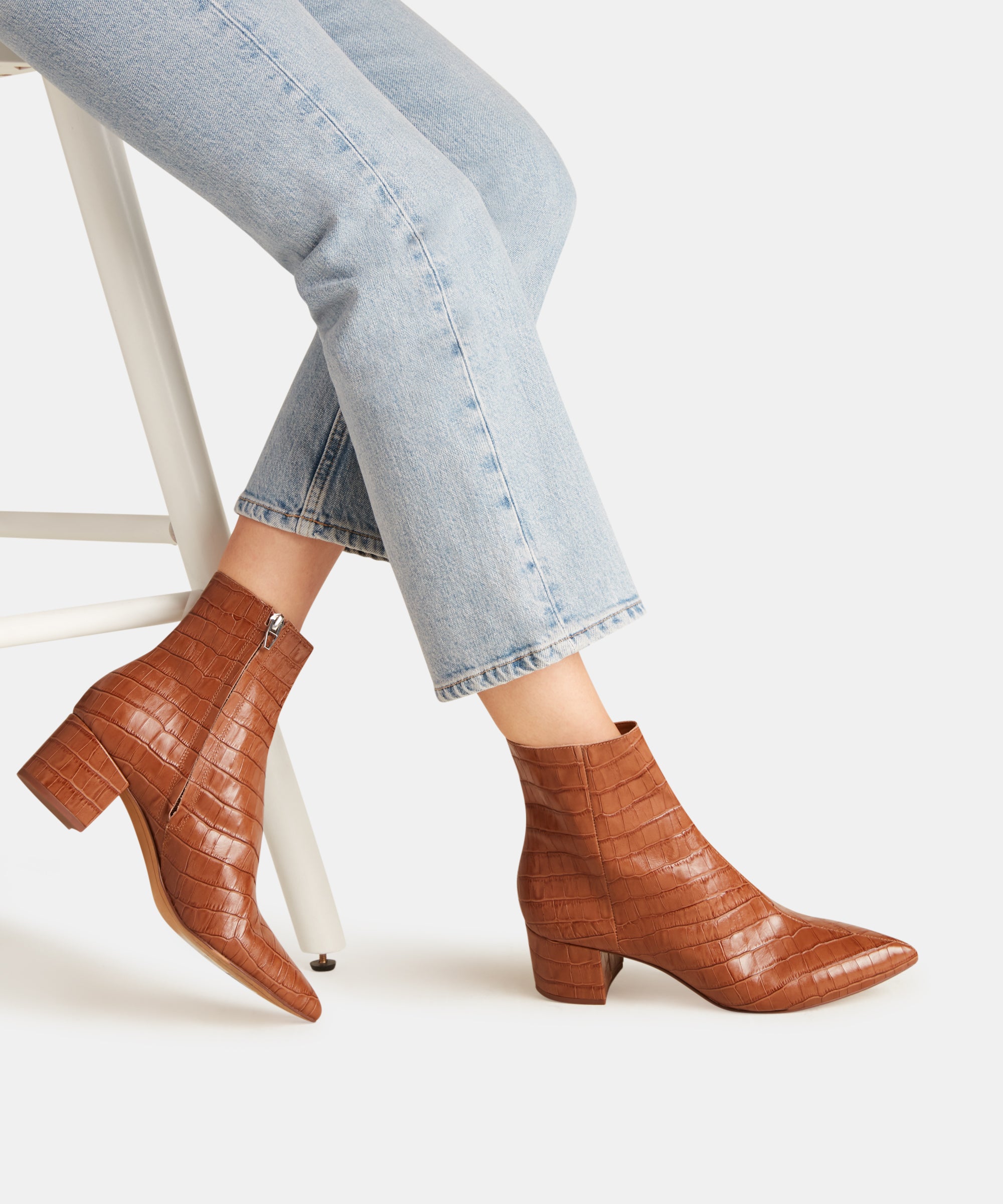 dolce vita cognac booties