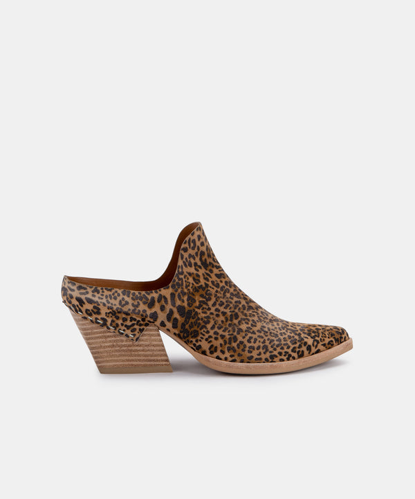 dolce vita leopard mules