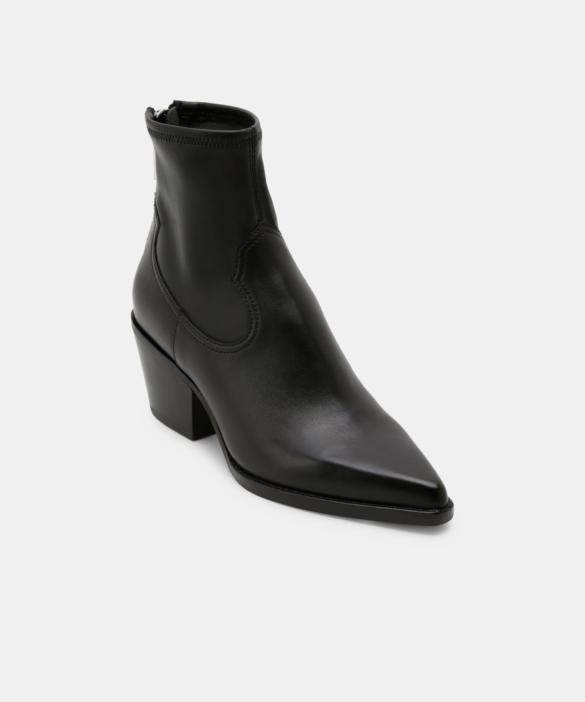 dolce vita black leather booties