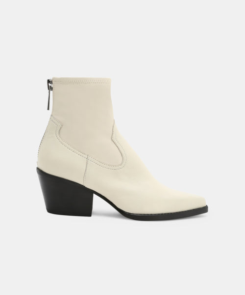 SHANTA BOOTIES IN OFF WHITE – Dolce Vita