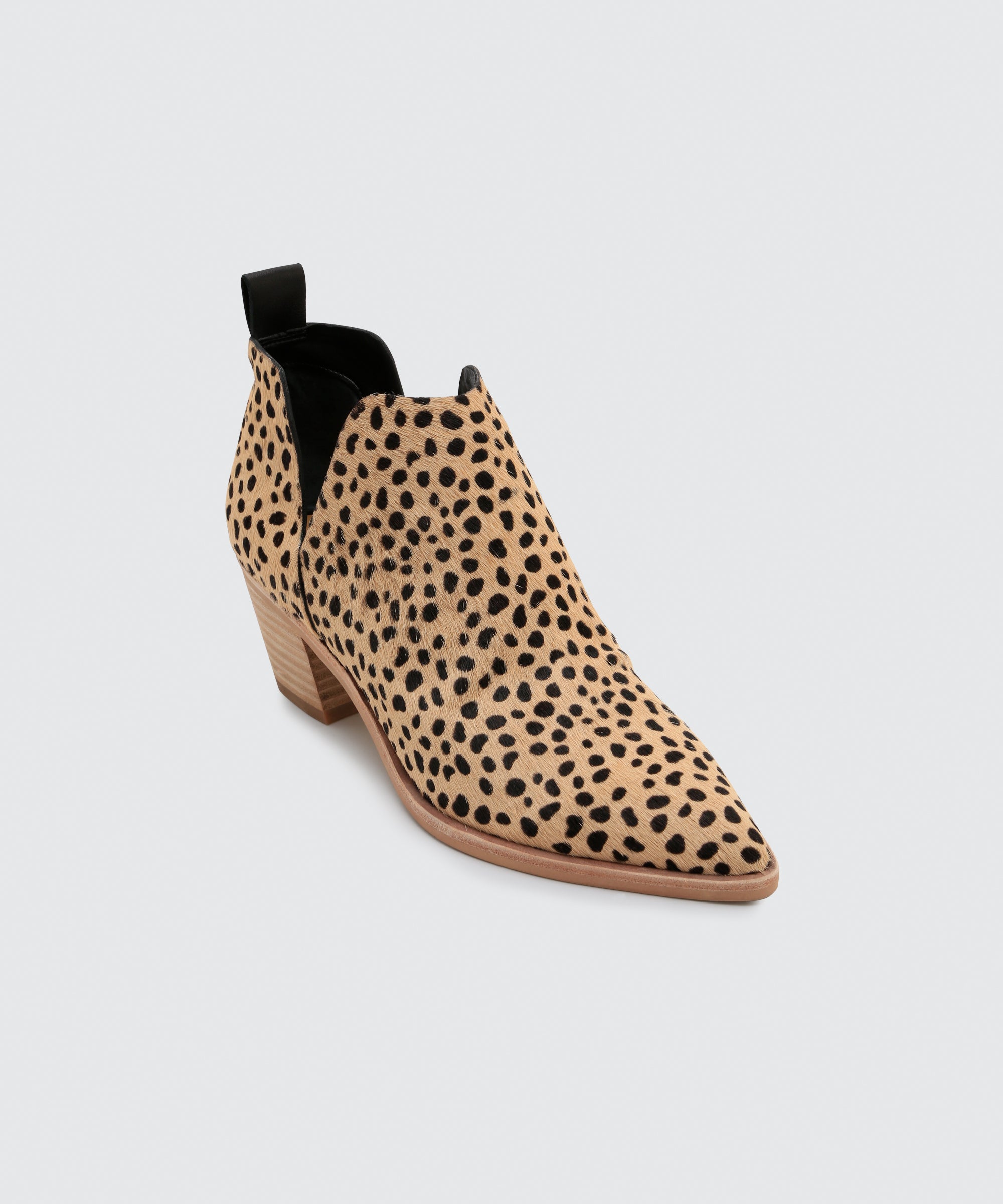 leopard booties wide width