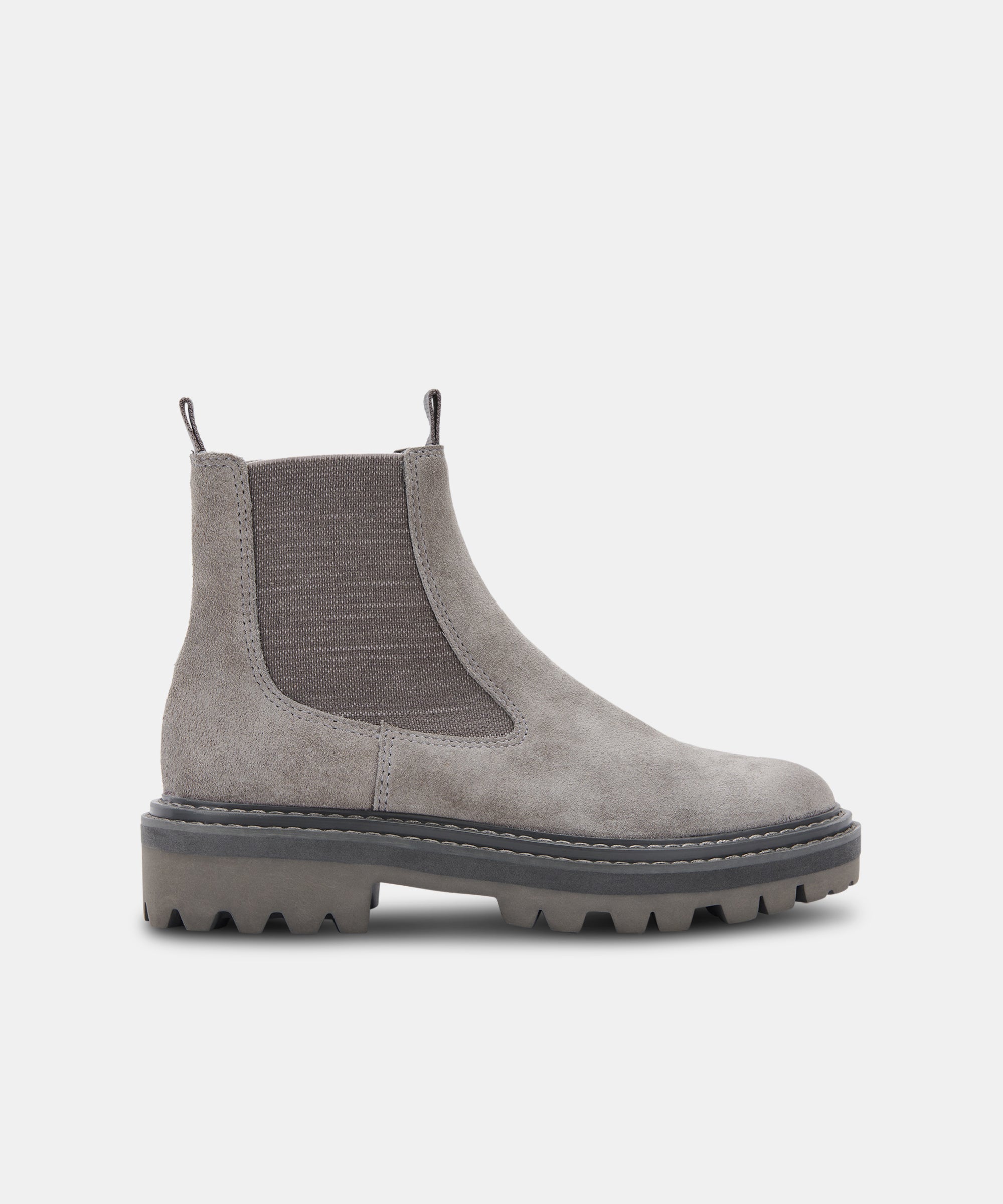 Vionic Kaylee Suede Water Resistant Ankle Boots in Gray