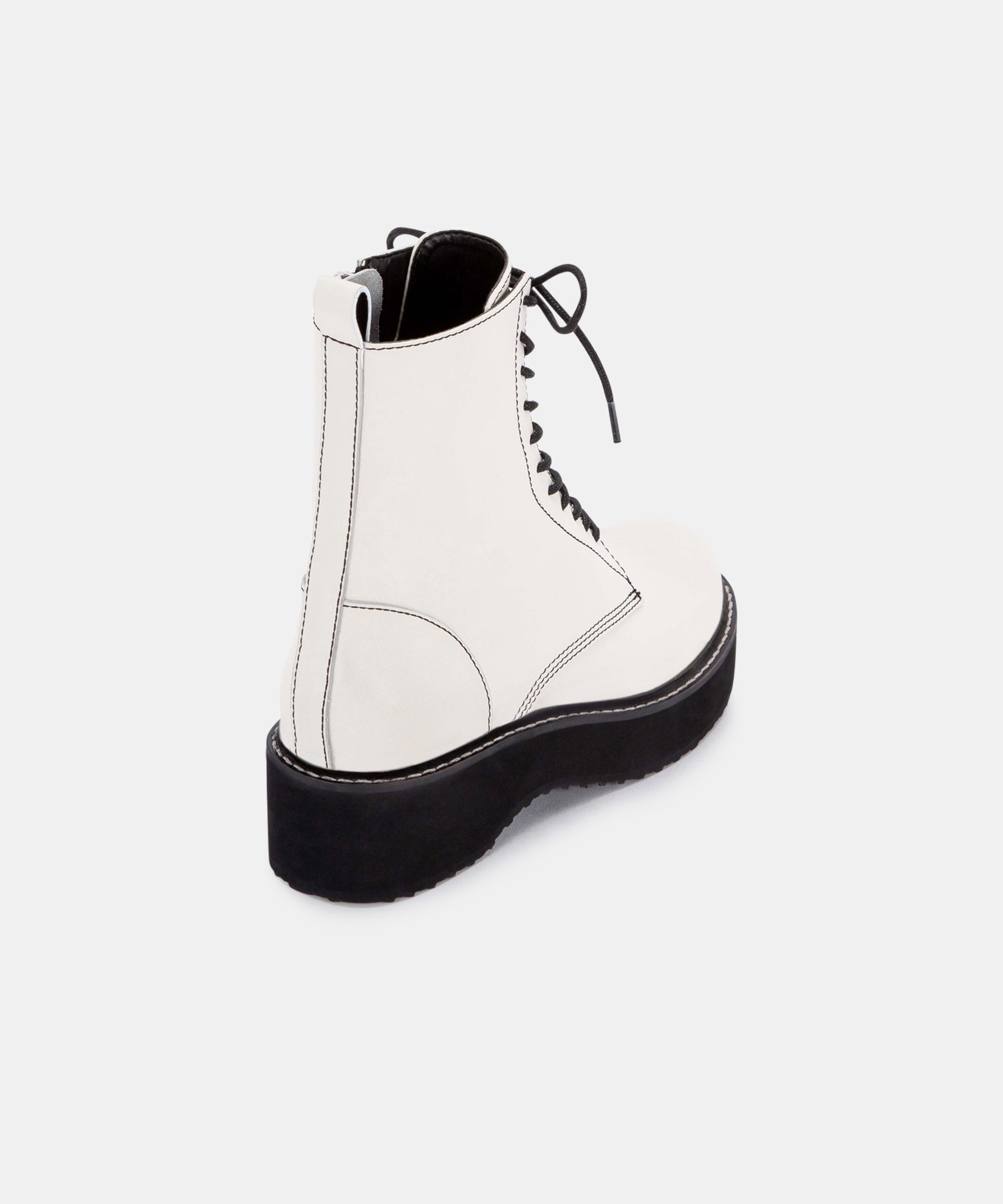 dolce vita white combat boots