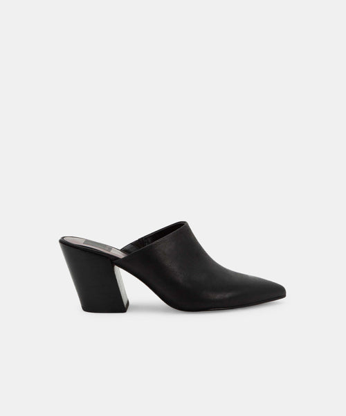 dolce vita mules black