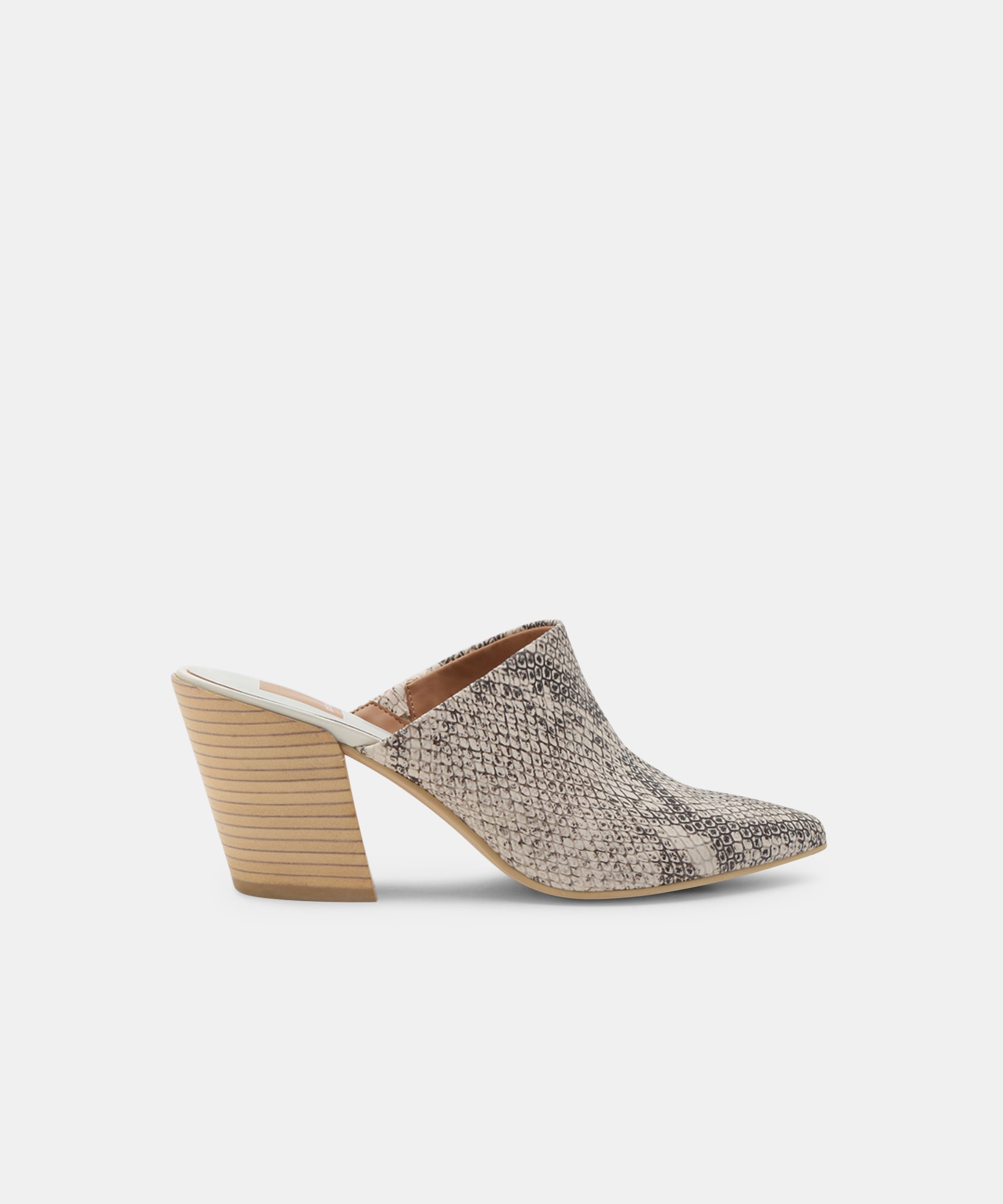 dolce vita snakeskin mules