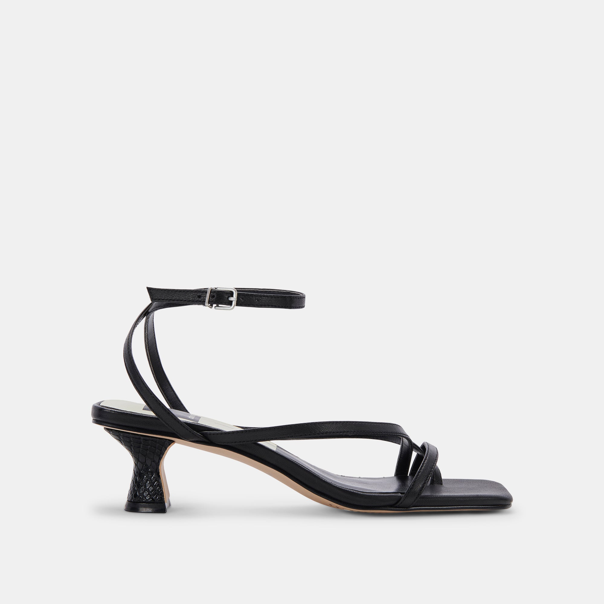 Suedette Strappy Heel Sandals - Beige or Black - Just $7