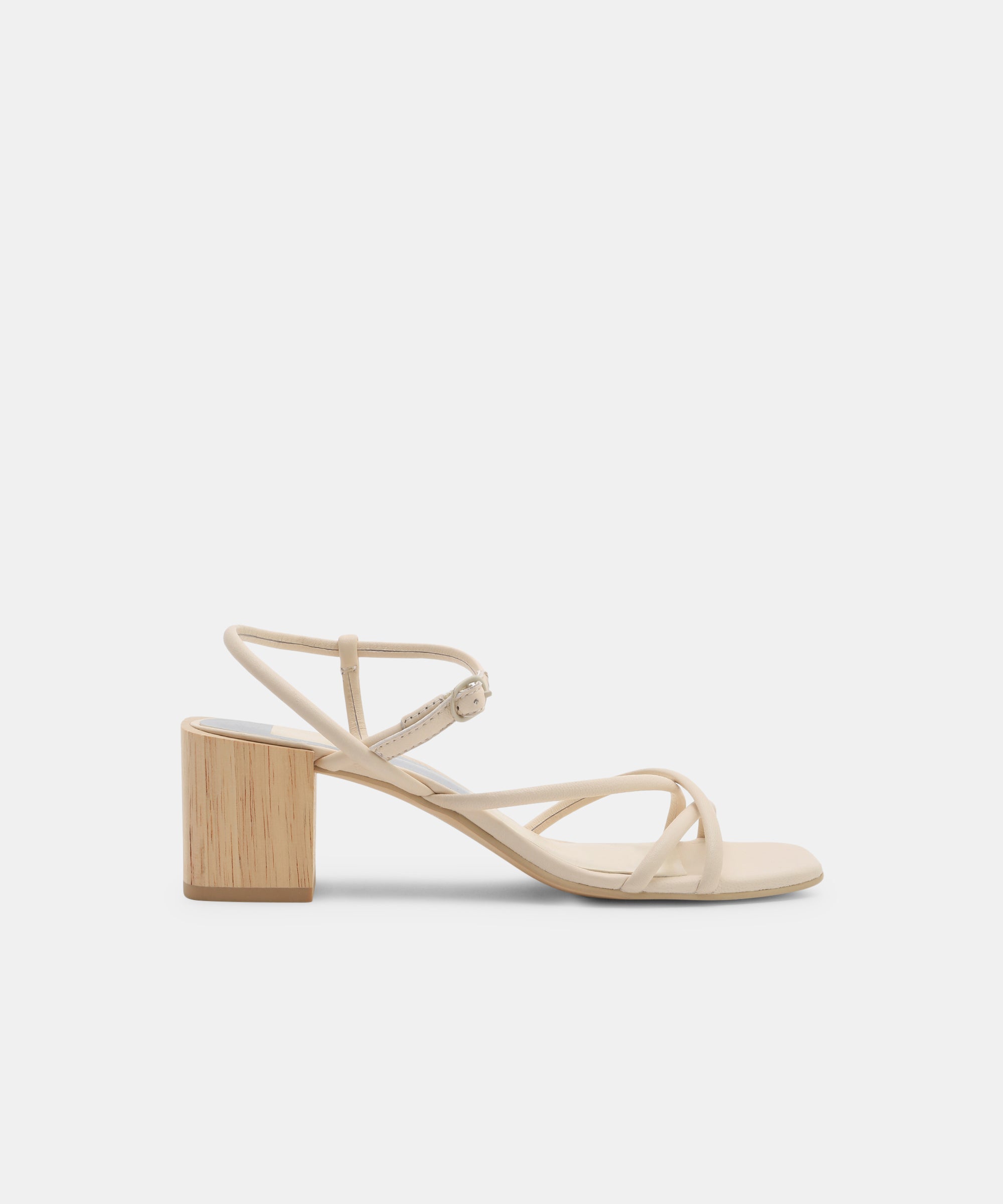 Zayla Heels Ivory Leather