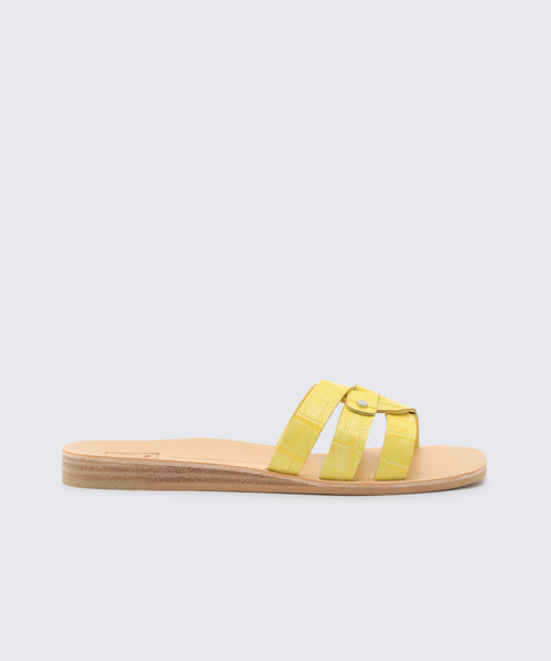 dolce vita yellow sandals