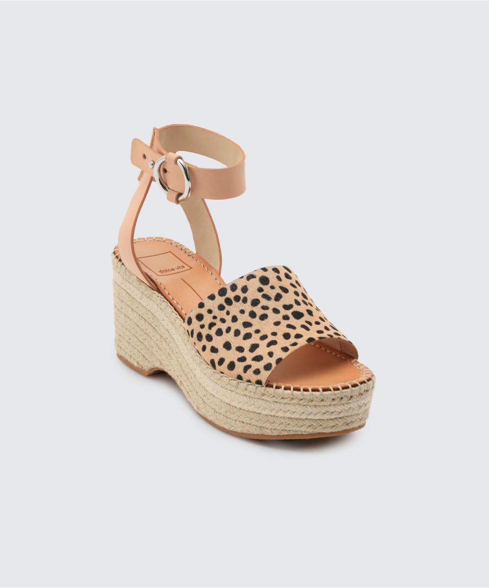 dolce vita leopard wedges