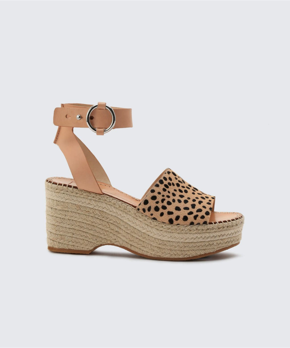 lesly wedges in leopard